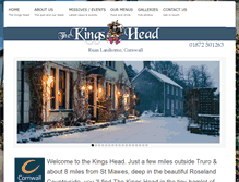 Tablet Screenshot of kings-head-roseland.co.uk